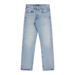 Cherry LA Straight Leg 5 Pocket Denim Jeans in George Wash